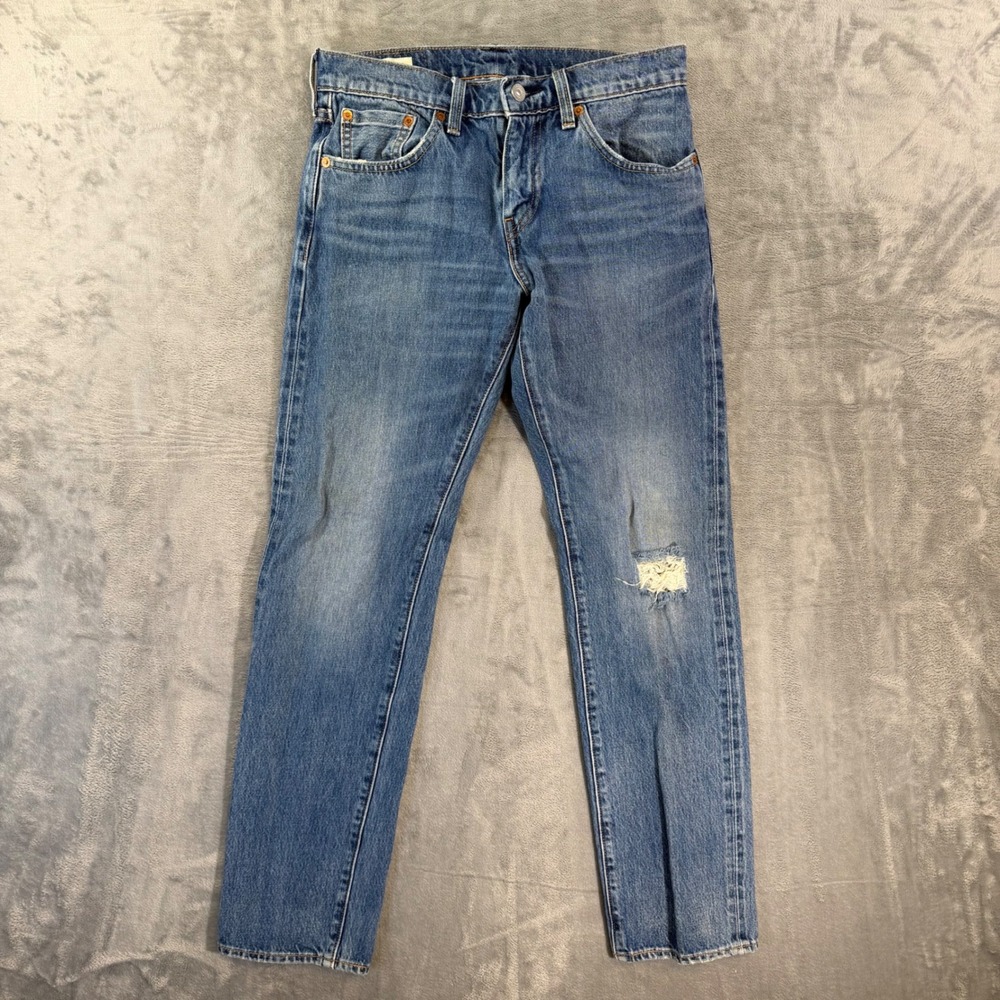 Levi's Premium 511 Slim Jeans Men's Size 29x32 Blue Distressed Denim Pants